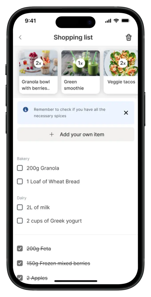 App screen