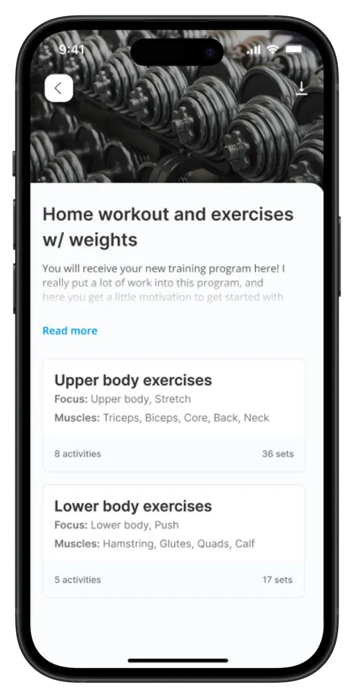App screen